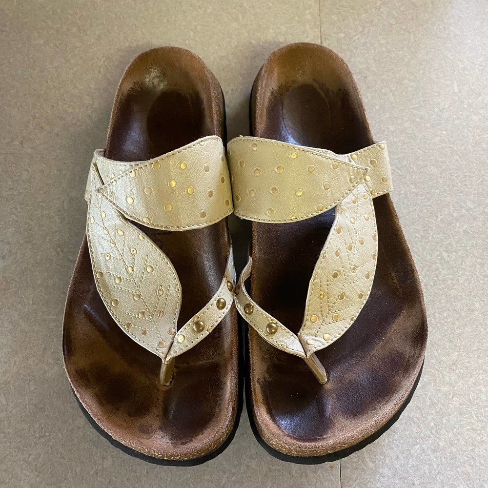 Birkenstock Betula Cream Coastal Grandma Granola Lagenlook Bombay Leaf Sandals